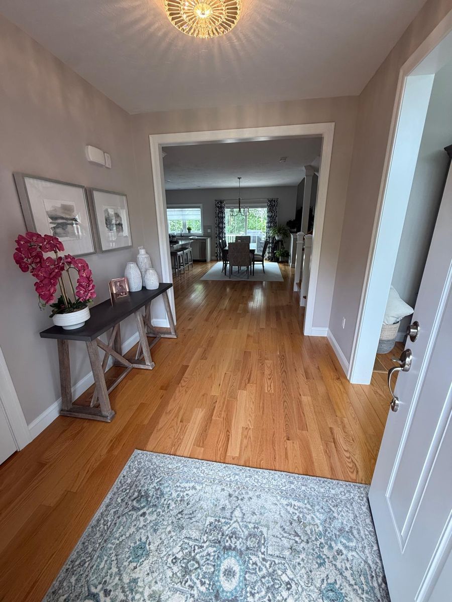 Bright, spotless entryway