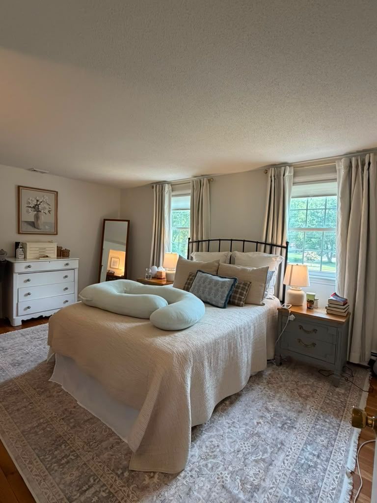 Crisp, freshly made bedroom